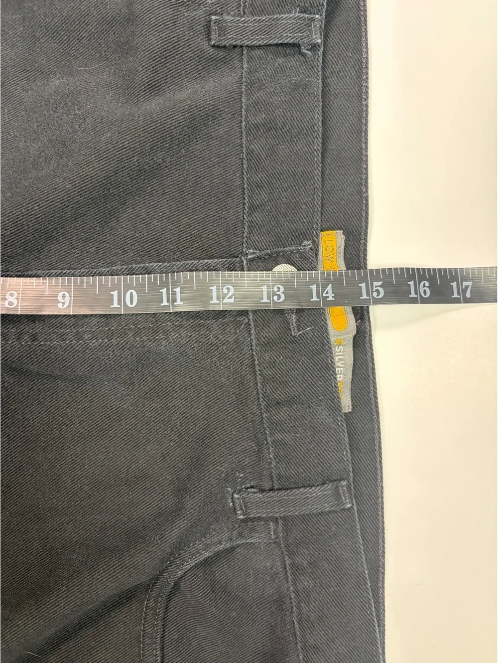 Y2K Grunge Levi's SilverTab Men's 40x30 Black Low Loose Baggy Jeans Distressed